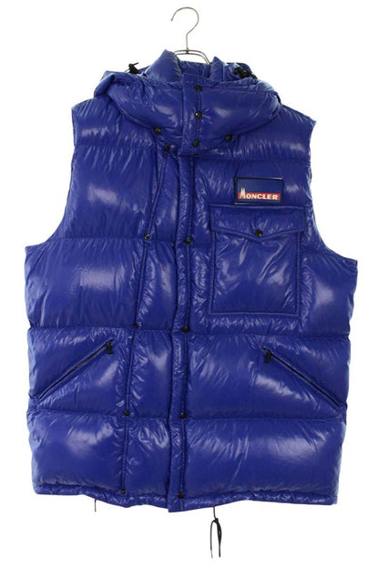 Moncler Genius x Fragment Design Logo Patchwork Down Vest Blue Size 3