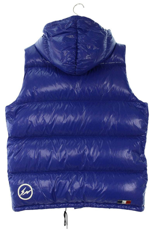 Moncler Genius x Fragment Design Logo Patchwork Down Vest Blue Size 3