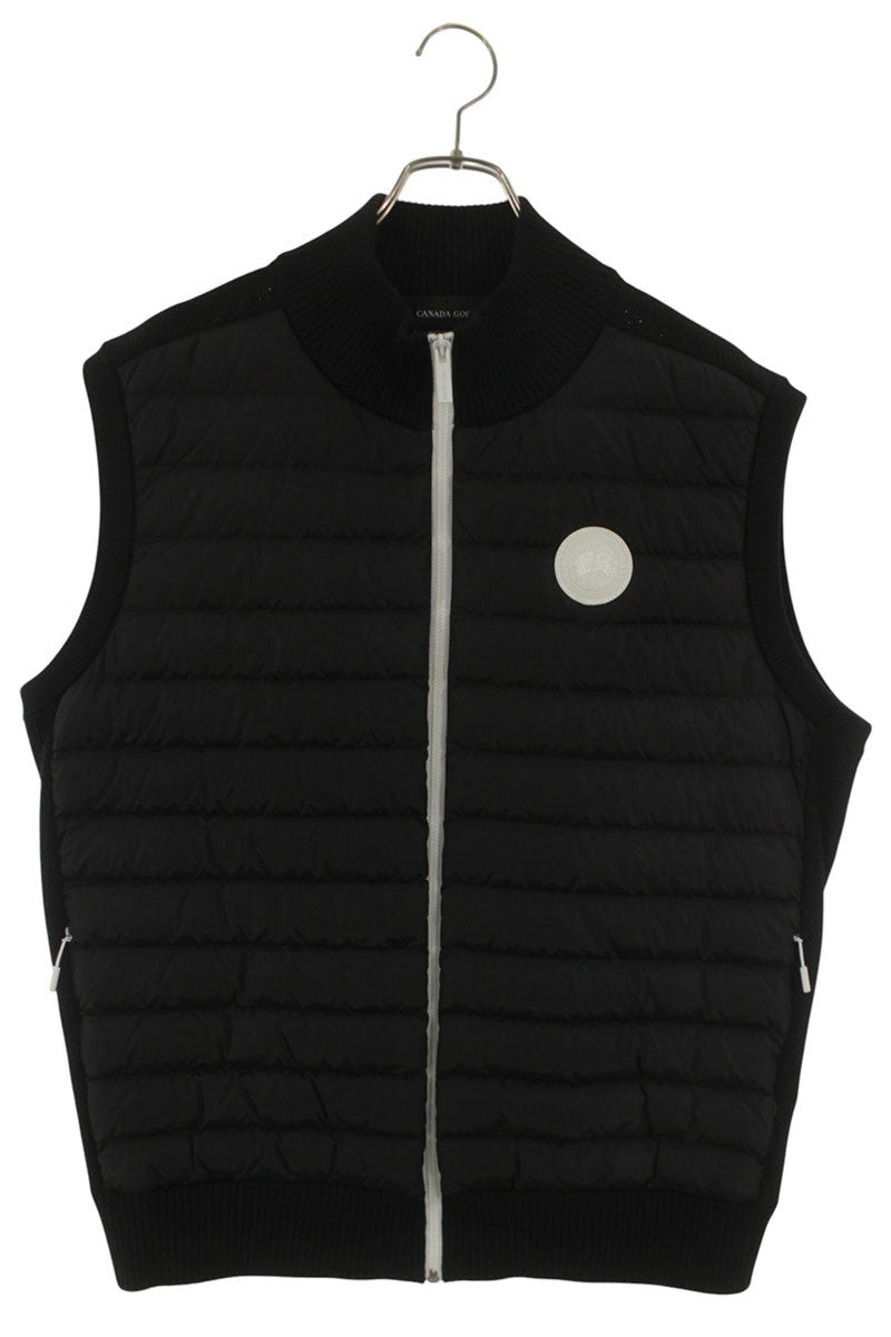 CANADA GOOSE Knit Panel Patch Down Vest Black Size XL