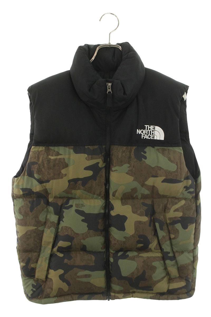 THE NORTH FACE Nuptse Camo Down Vest Green Size M
