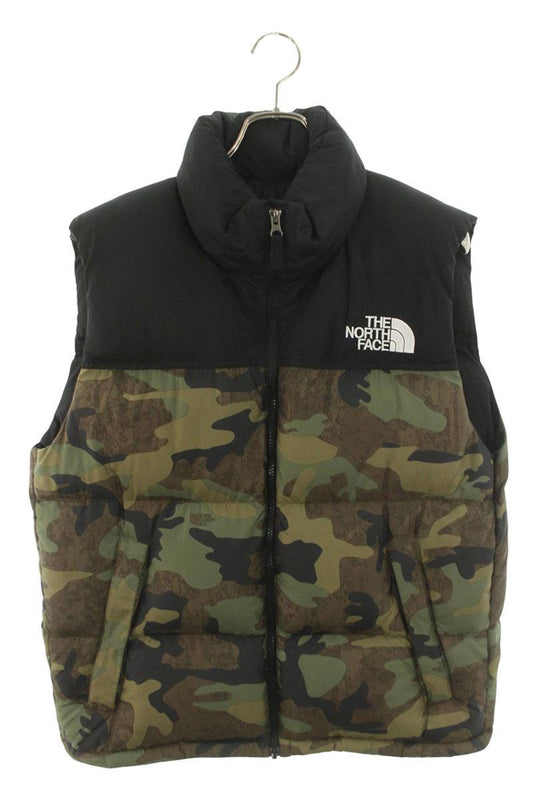 THE NORTH FACE Nuptse Camo Down Vest Green Size M