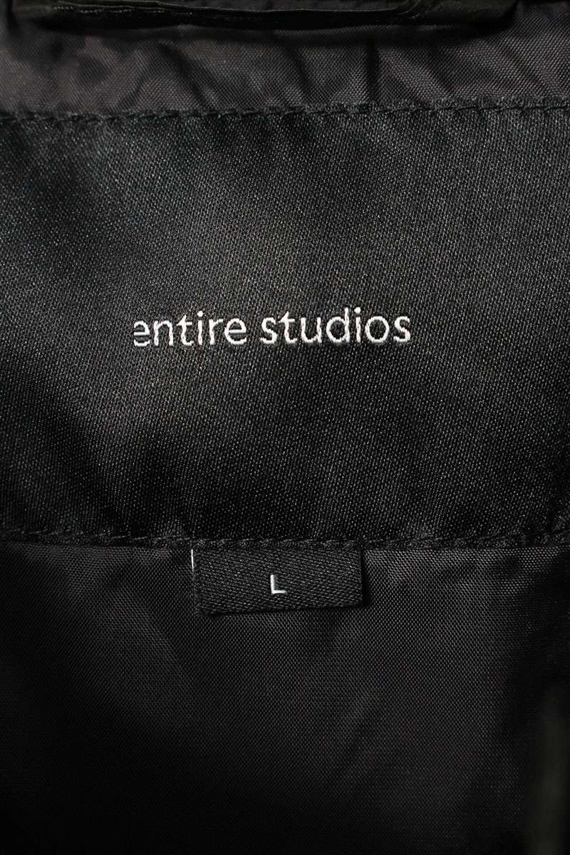 entire studios Grid Puffer Down Vest Black Size L