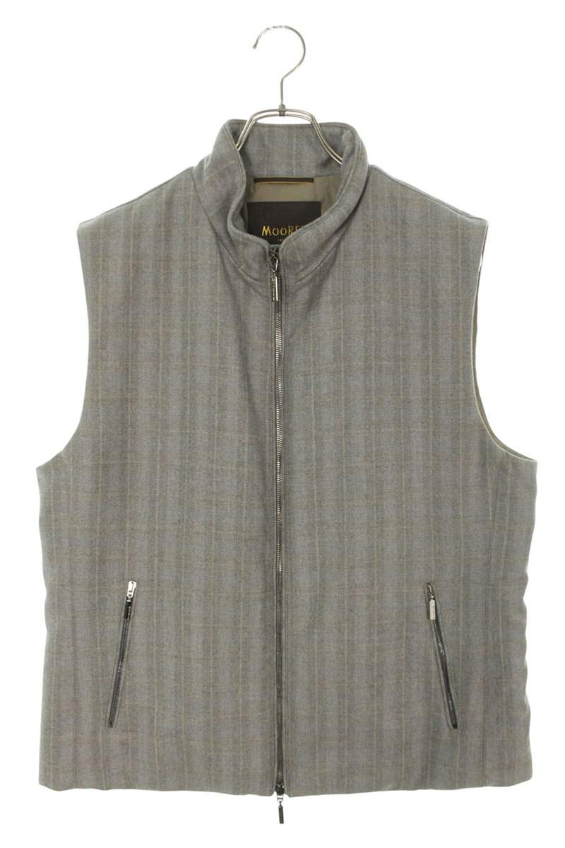 MooRER Cashmere Wool Down Vest Gray Size L