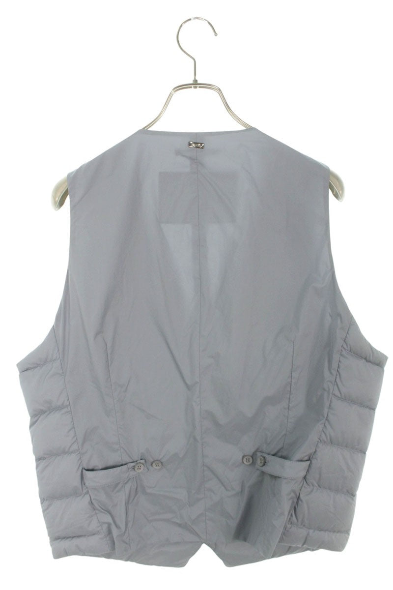 HERNO Nylon Down Vest Gray Size XL