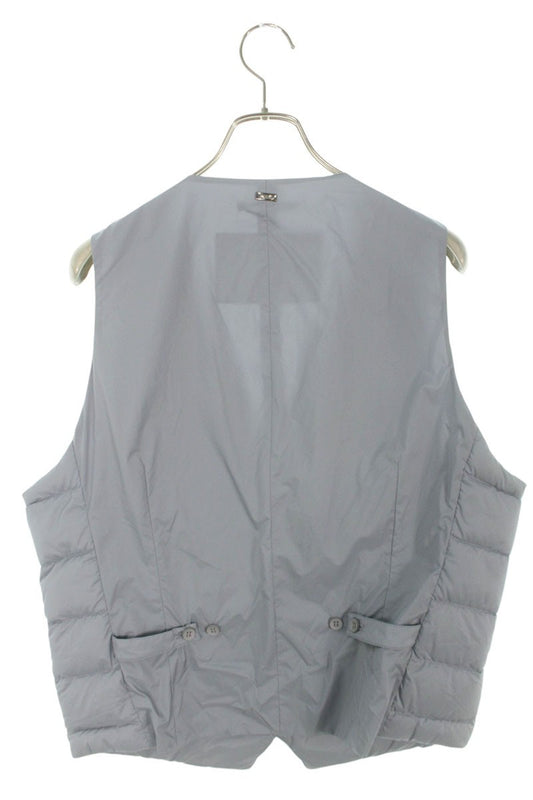 HERNO Nylon Down Vest Gray Size XL