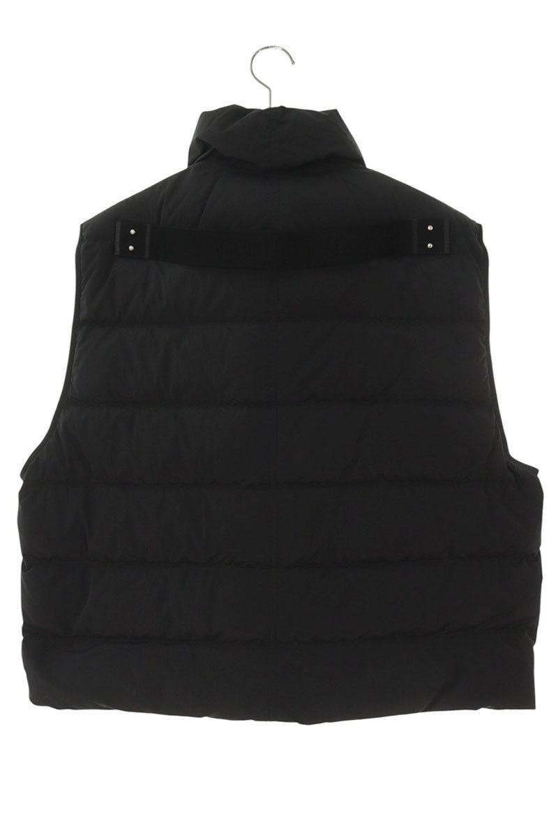 Rick Owens Zip-Up Nylon Down Vest Black Size S