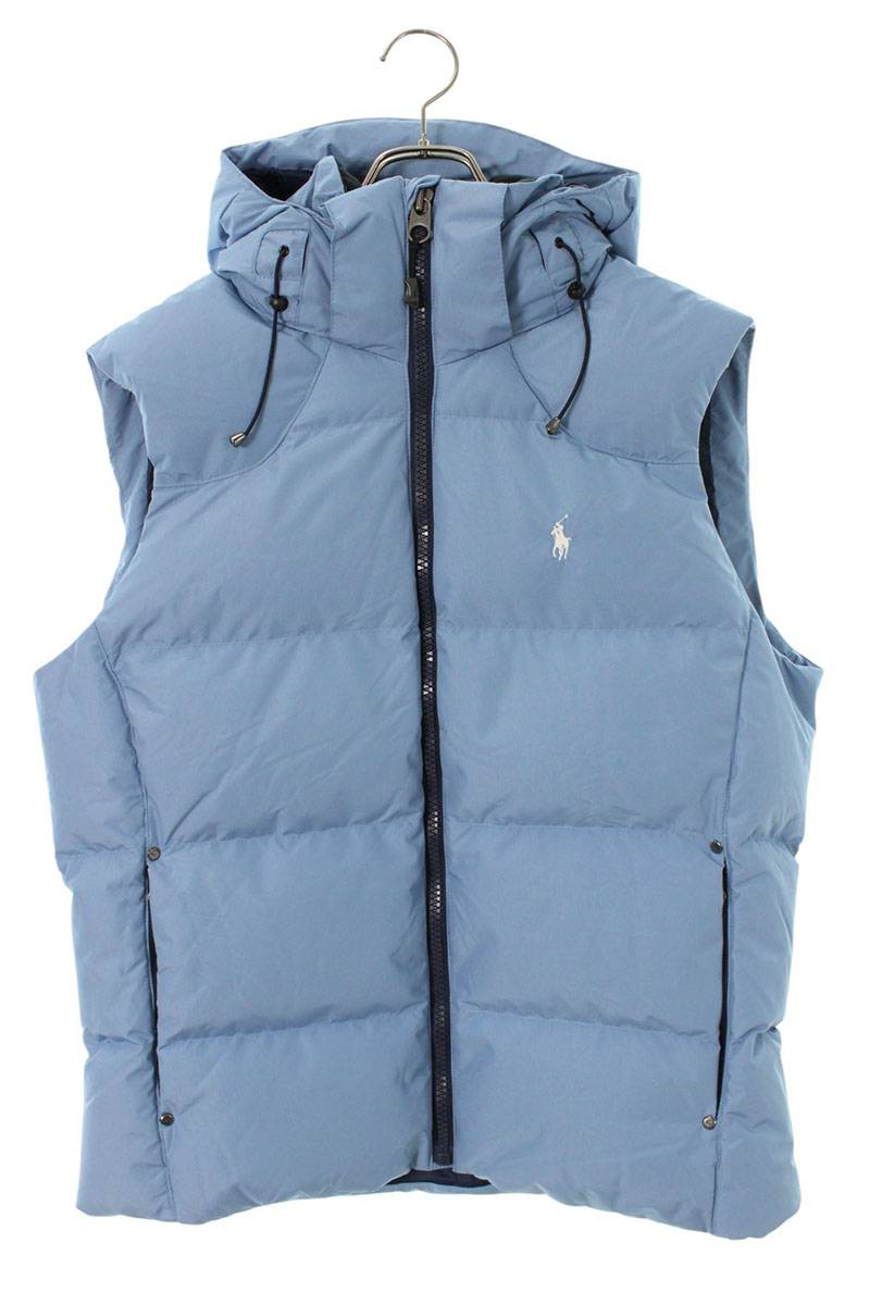 Polo Ralph Lauren Pony Embroidered Down Vest Blue Size M