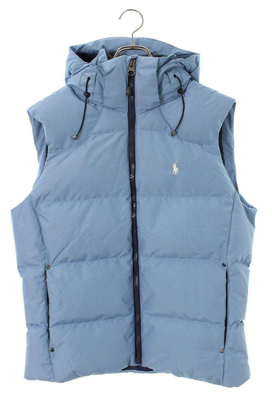Polo Ralph Lauren Pony Embroidered Down Vest Blue Size M