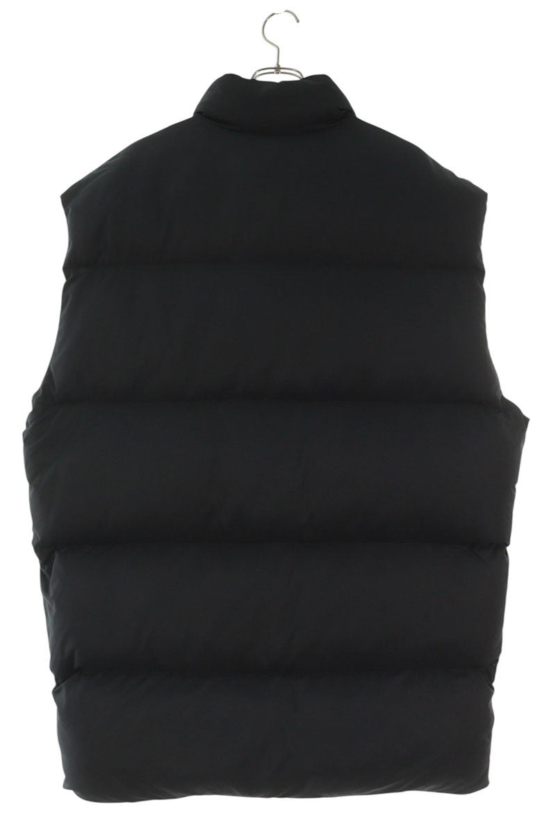 BALENCIAGA Sporty B Logo Nylon Down Vest Black Size XXS