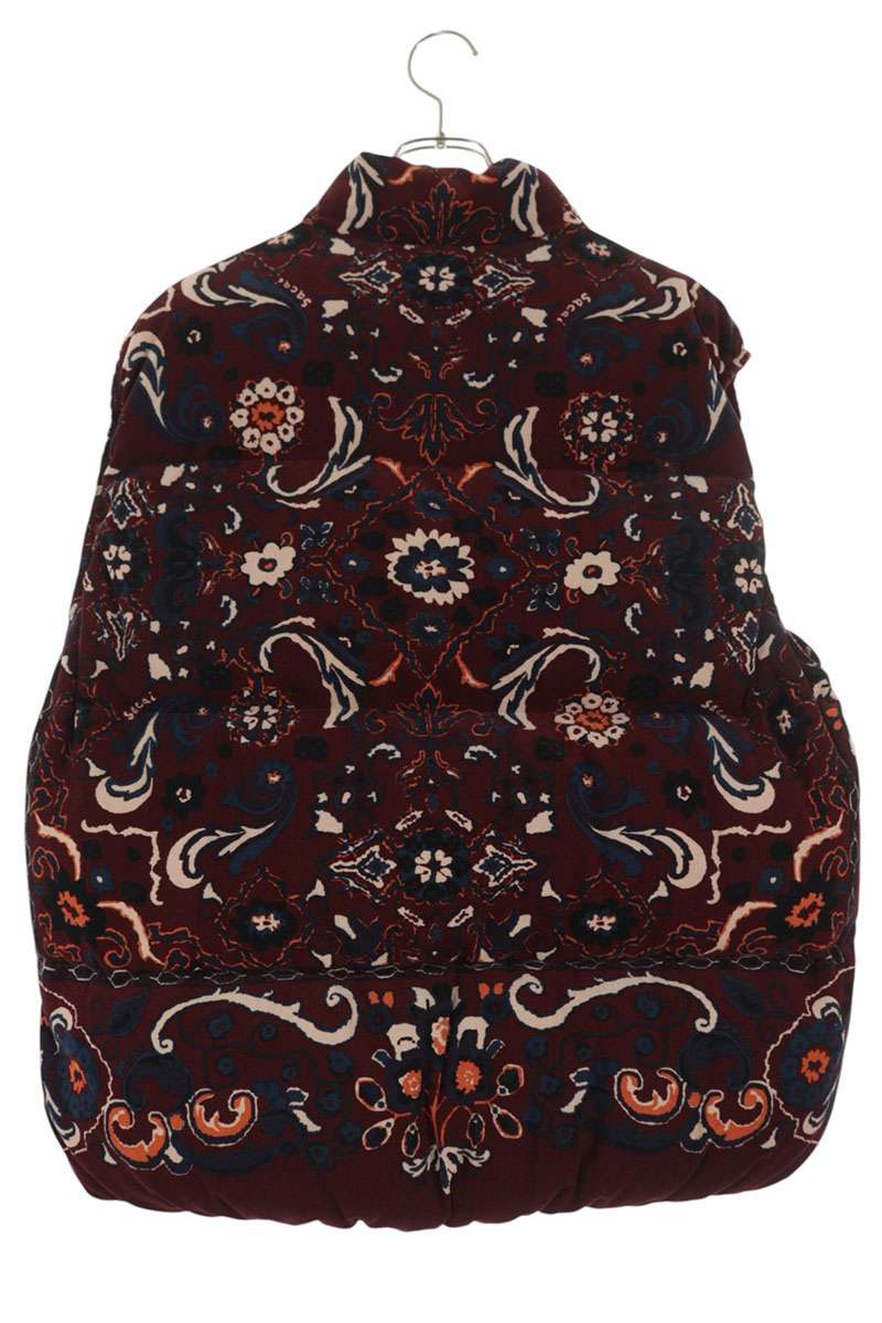 Sacai 25AW Floral Print Corduroy Down Vest Multi Size 2
