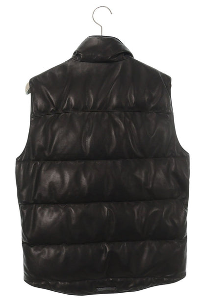 Chrome Hearts Stiff Leather Cross Button Down Vest Size S