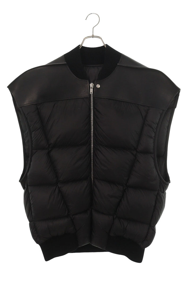 Rick Owens 23AW JUMBO FLIGHT VEST Down Black Size 46