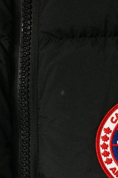CANADA GOOSE Logo Patch Zip Down Vest Black Size M