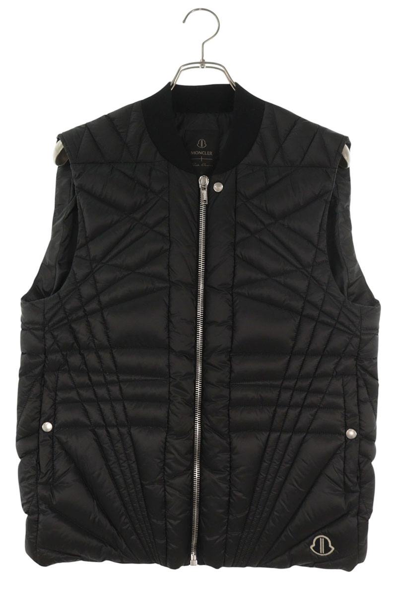 Rick Owens MEGAPENTA FLIGHT GILET Quilted Vest Black Size 0