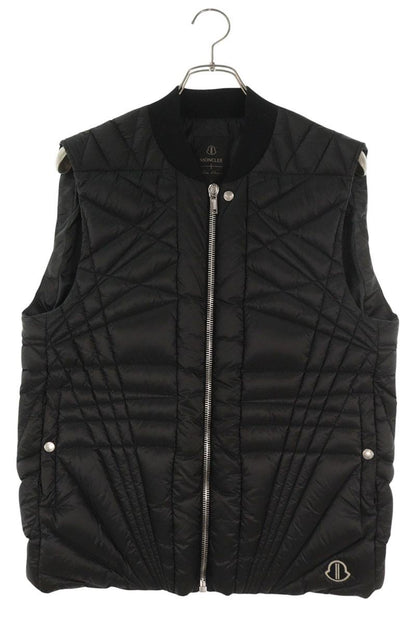 Rick Owens MEGAPENTA FLIGHT GILET Quilted Vest Black Size 0