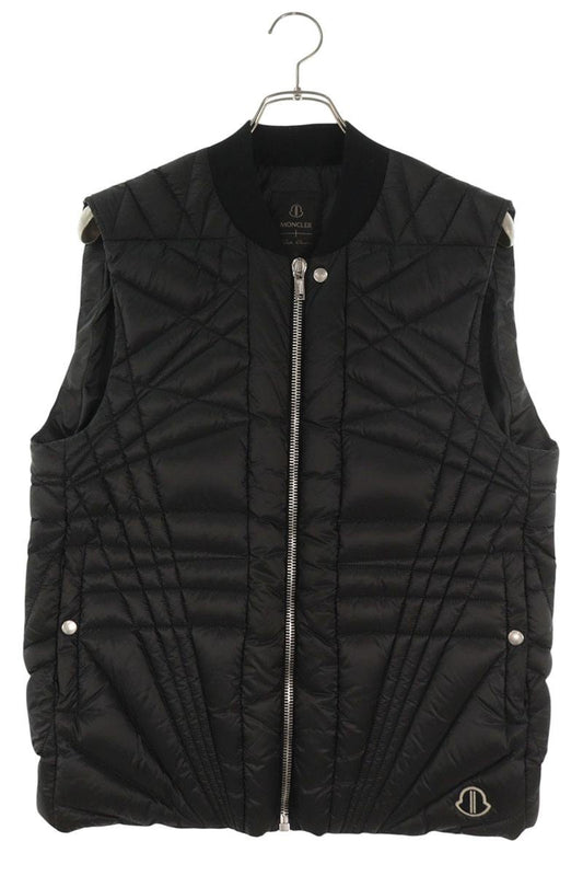 Rick Owens MEGAPENTA FLIGHT GILET Quilted Vest Black Size 0