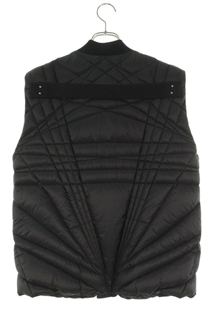 Rick Owens MEGAPENTA FLIGHT GILET Quilted Vest Black Size 0