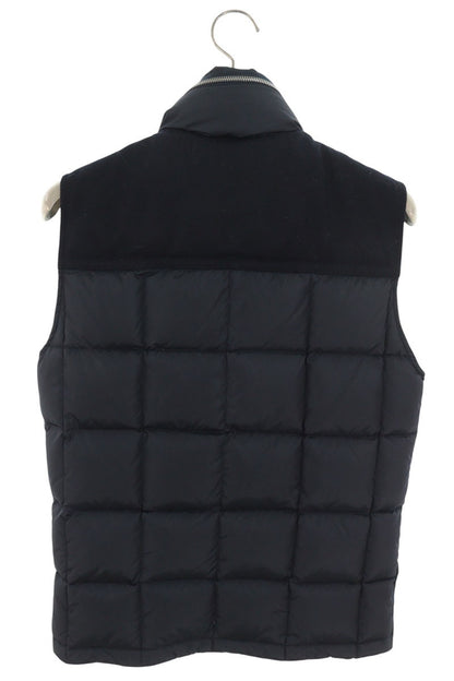 MONCLER Wool Panel Nylon Down Vest Navy Size 0