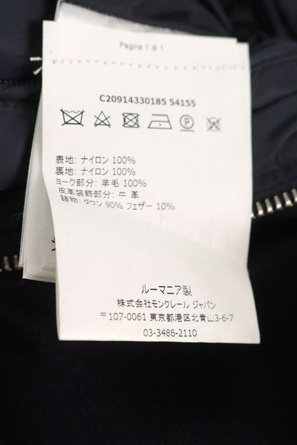 MONCLER Wool Panel Nylon Down Vest Navy Size 0