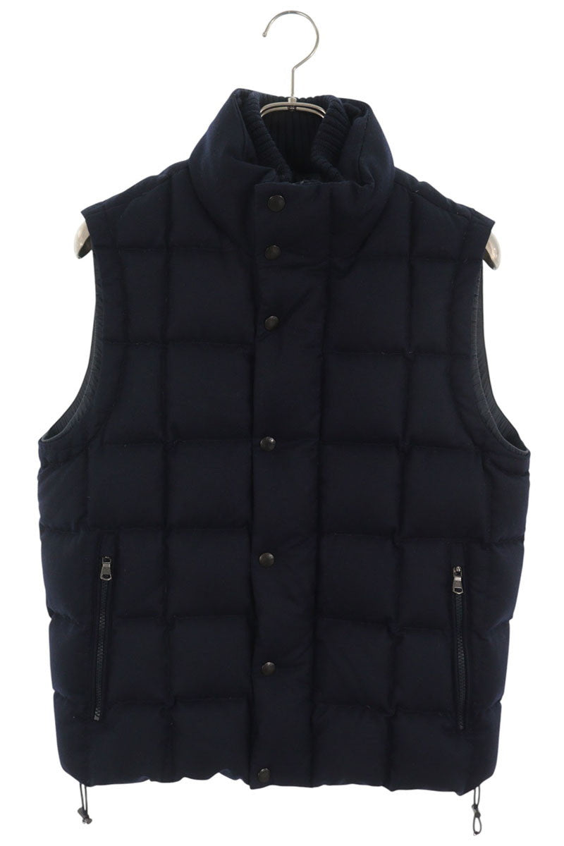 MONCLER TENAY Wool Down Vest Navy Size 2