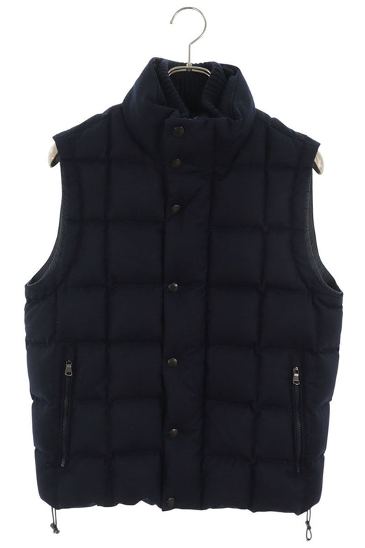 MONCLER TENAY Wool Down Vest Navy Size 2