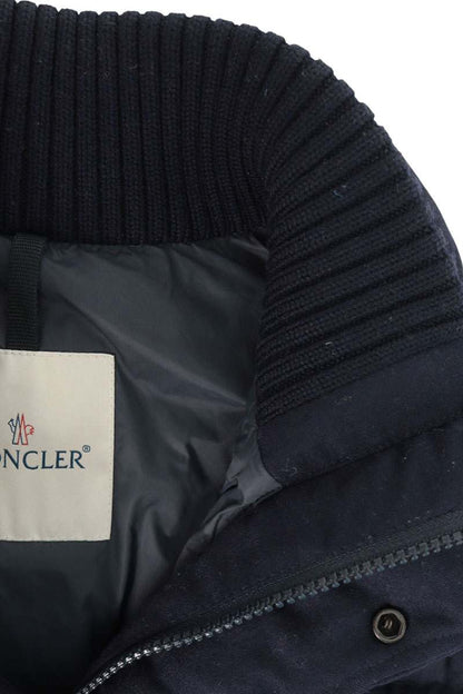 MONCLER TENAY Wool Down Vest Navy Size 2