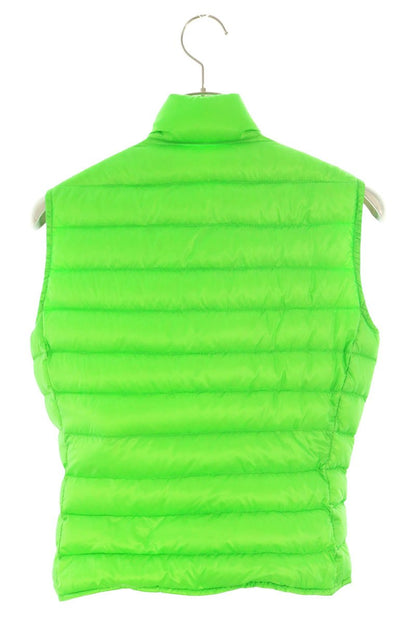 MONCLER Liane Patch Nylon Down Vest Green Size 0