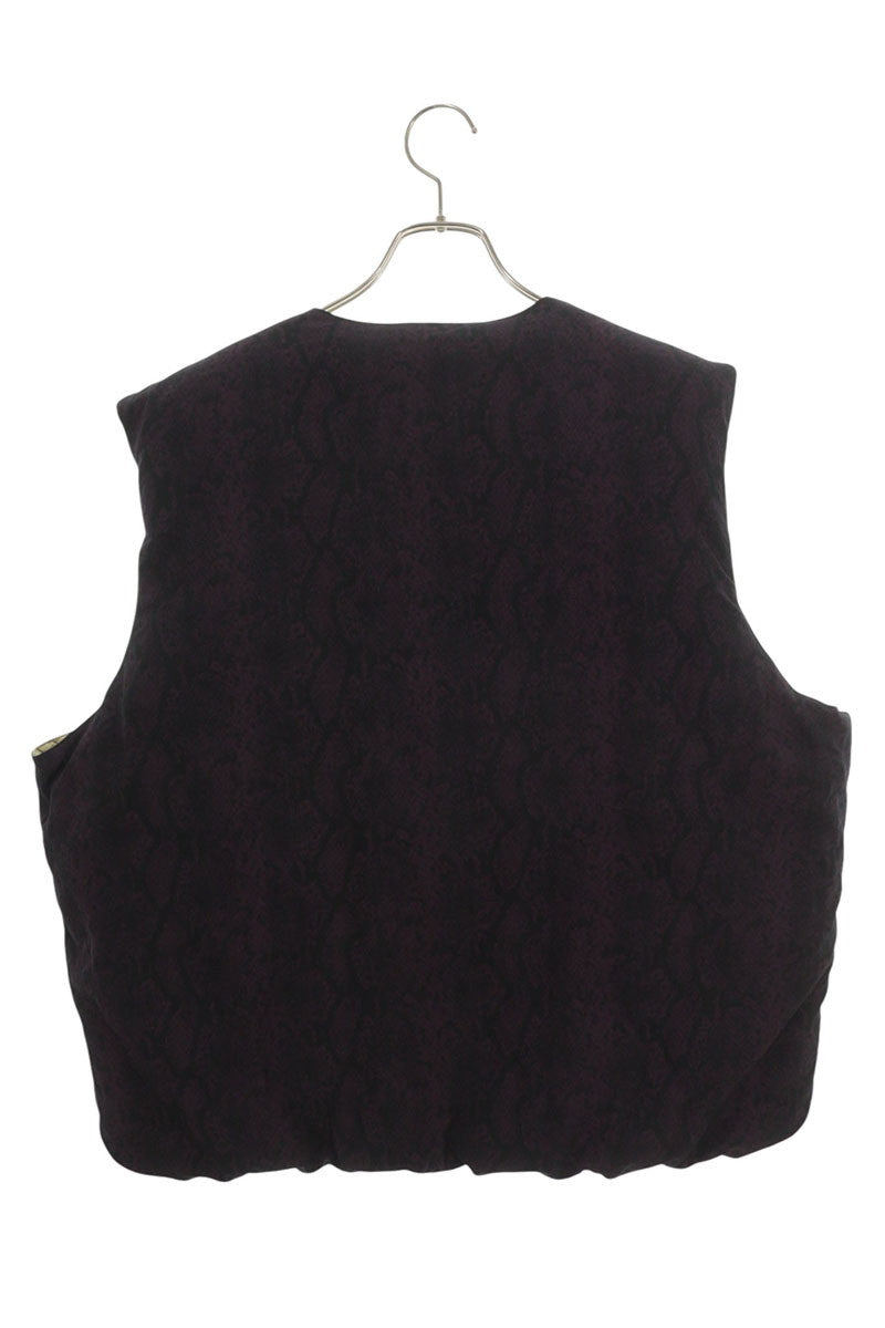 STUSSY Python Reversible Down Vest Multi Size L