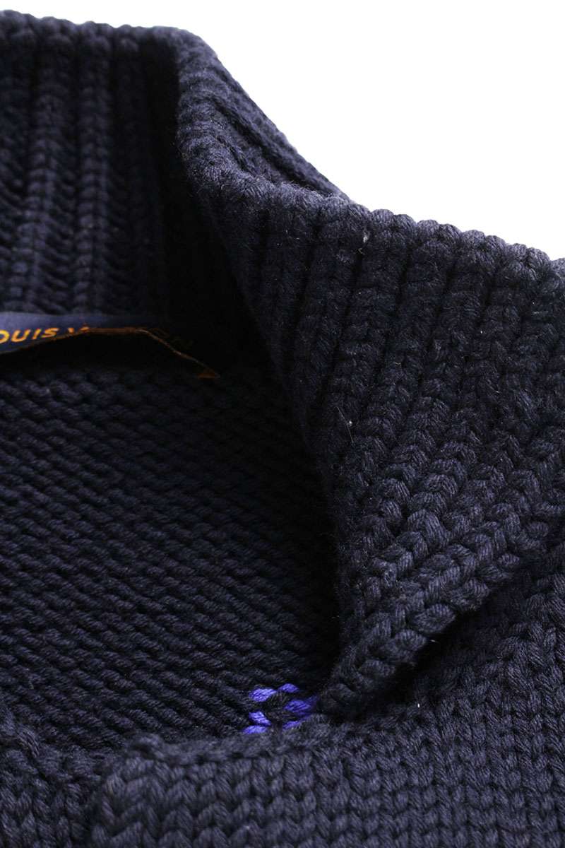 LOUISVUITTON 20AW Intarsia Button Knit Jacket Multi Size XS