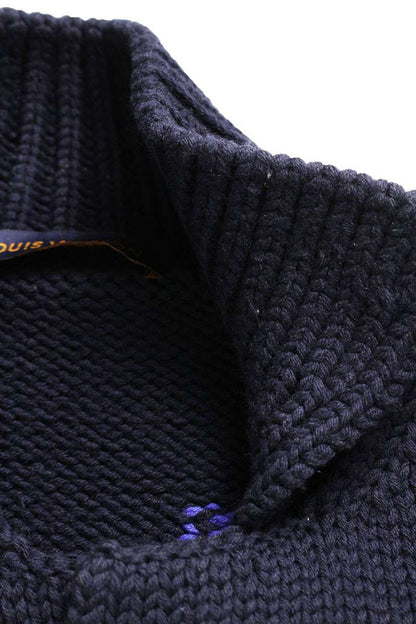 LOUISVUITTON 20AW Intarsia Button Knit Jacket Multi Size XS