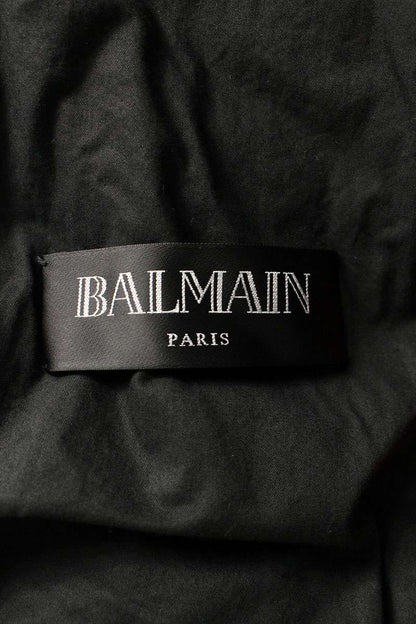 BALMAIN Velour Double Rider Jacket Red Size M