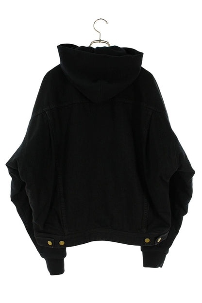 Fear of God Hooded Denim Jacket Black Size L