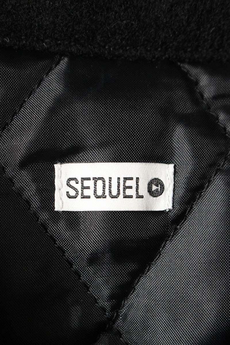 SEQUEL 24AW Wool Blend CPO Jacket Black Size XL