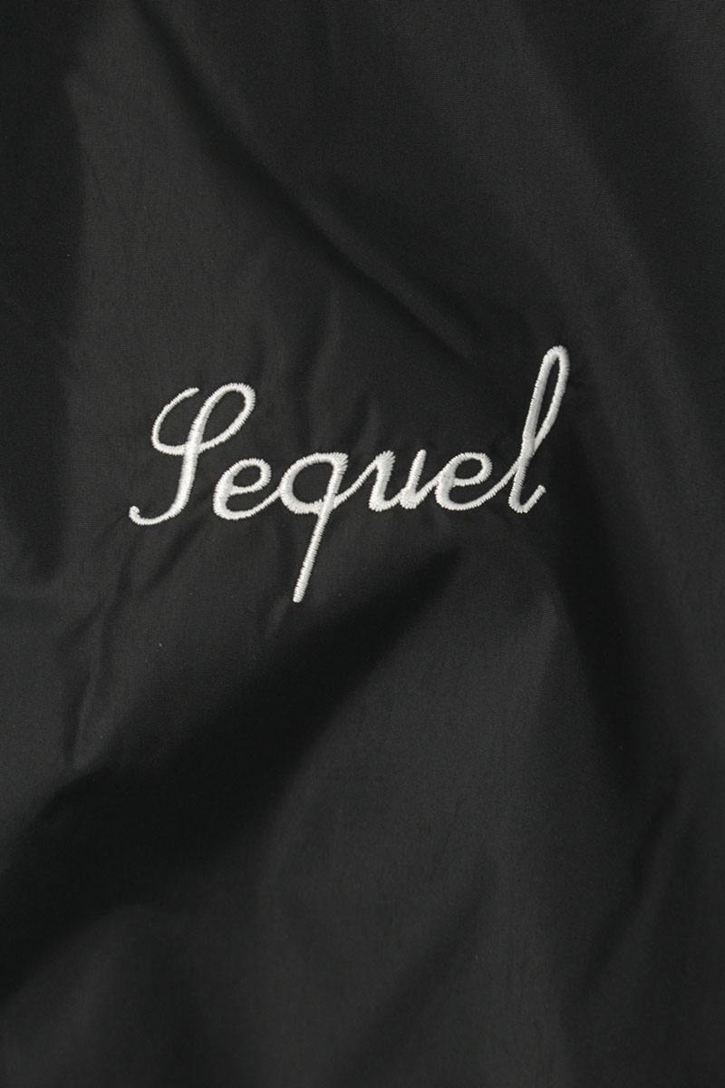 SEQUEL 24AW Logo Embroidered Nylon Jacket Black Size S