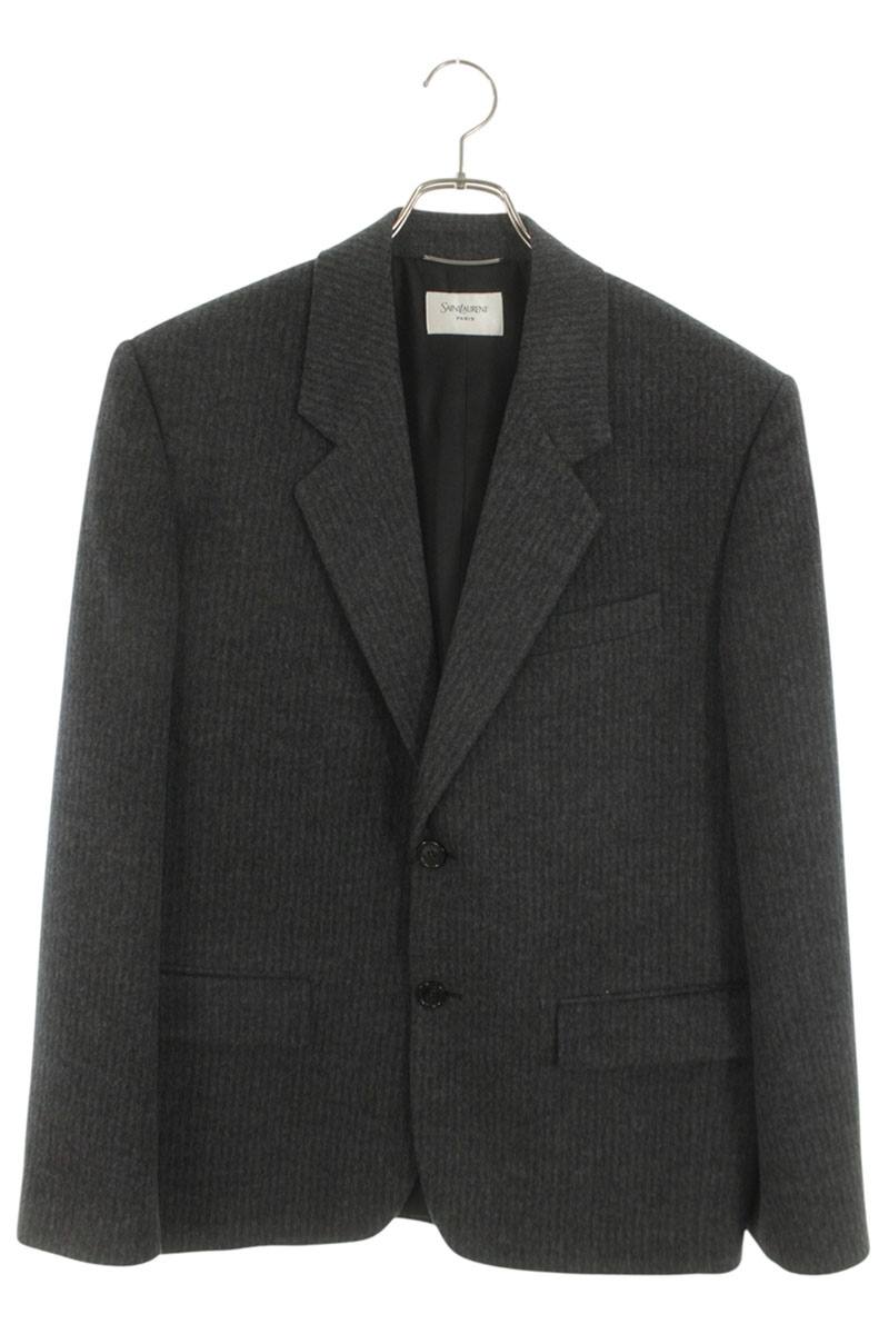 SAINT LAURENT PARIS 25AW Stripe Wool Cashmere Jacket Size M