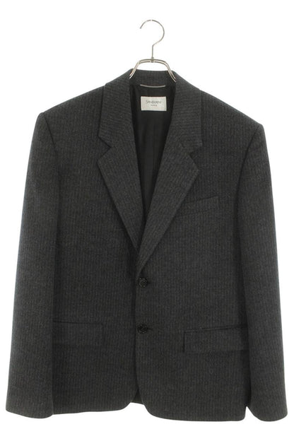 SAINT LAURENT PARIS 25AW Stripe Wool Cashmere Jacket Size M