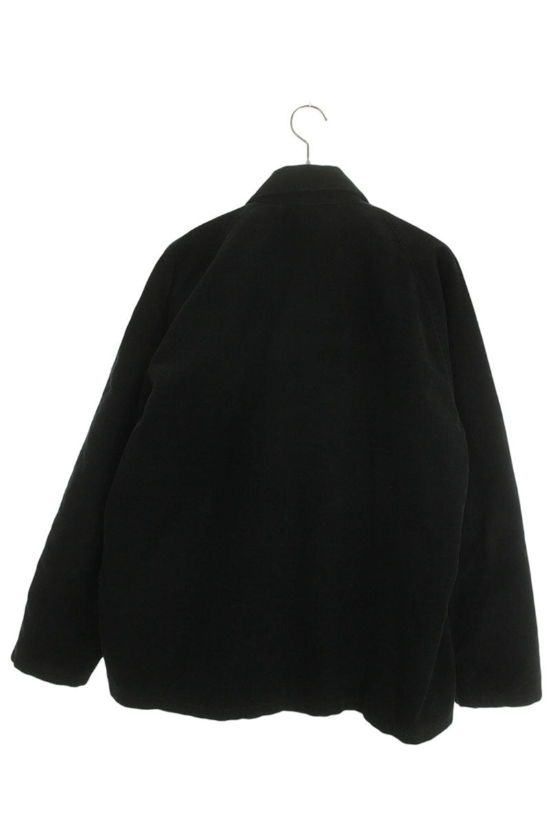 CELINE Corduroy Car Coat Black Gold Size XL