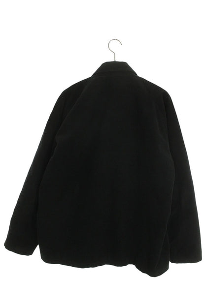 CELINE Corduroy Car Coat Black Gold Size XL