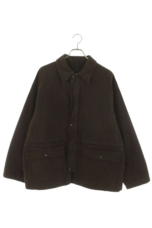 H BEAUTY & YOUTH Denim Coverall Jacket Dark Brown Size S