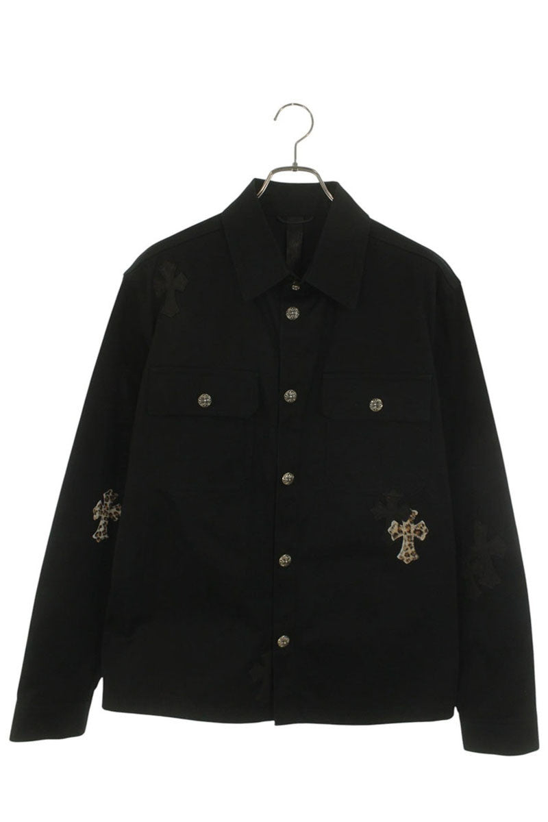 Chrome Hearts WORK DOG Cross Ball Button Patch Jacket Size L