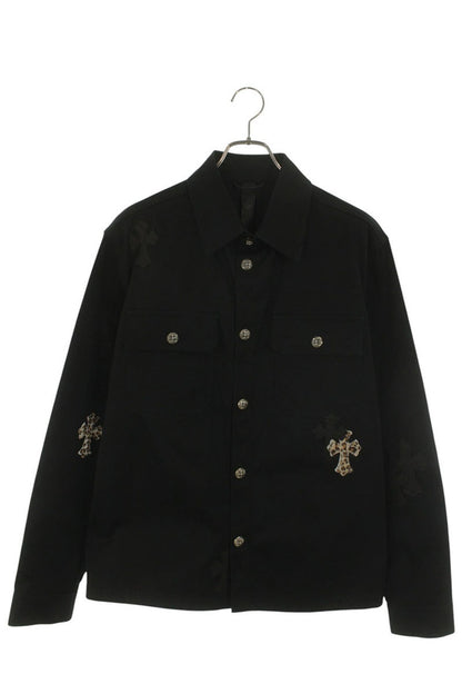 Chrome Hearts WORK DOG Cross Ball Button Patch Jacket Size L