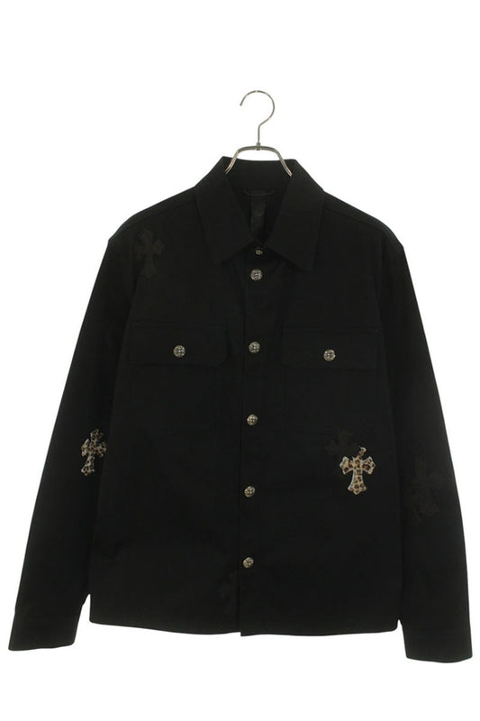 Chrome Hearts WORK DOG Cross Ball Button Patch Jacket Size L