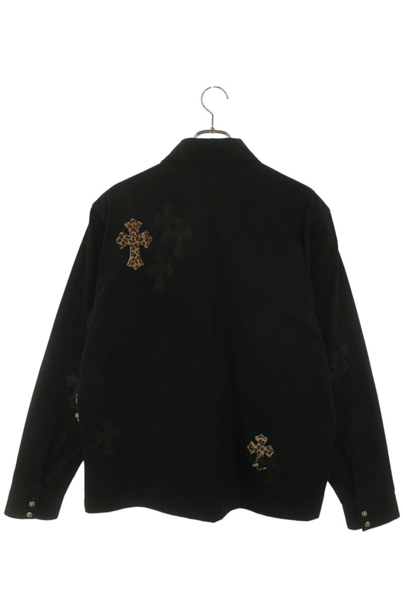 Chrome Hearts WORK DOG Cross Ball Button Patch Jacket Size L