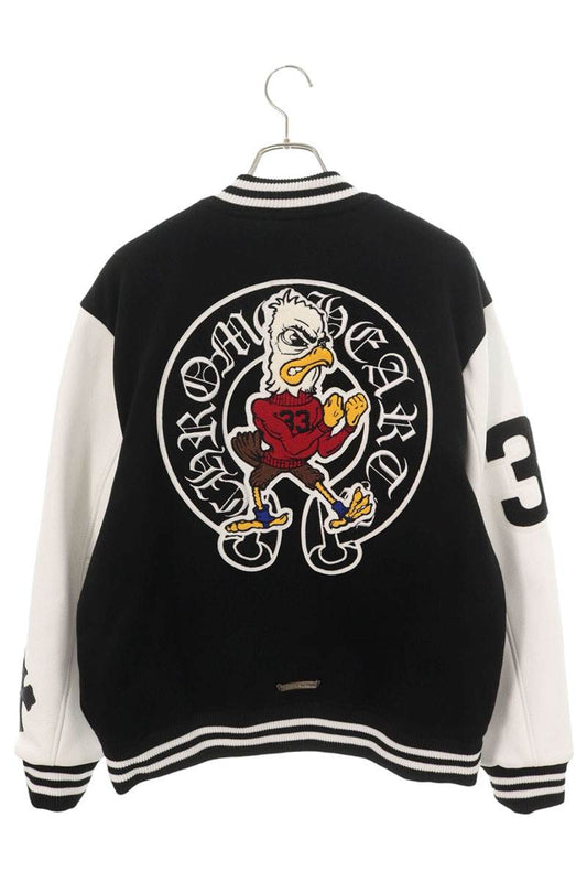 Chrome Hearts 33 Cross Patch Leather Sleeve Jacket Size L