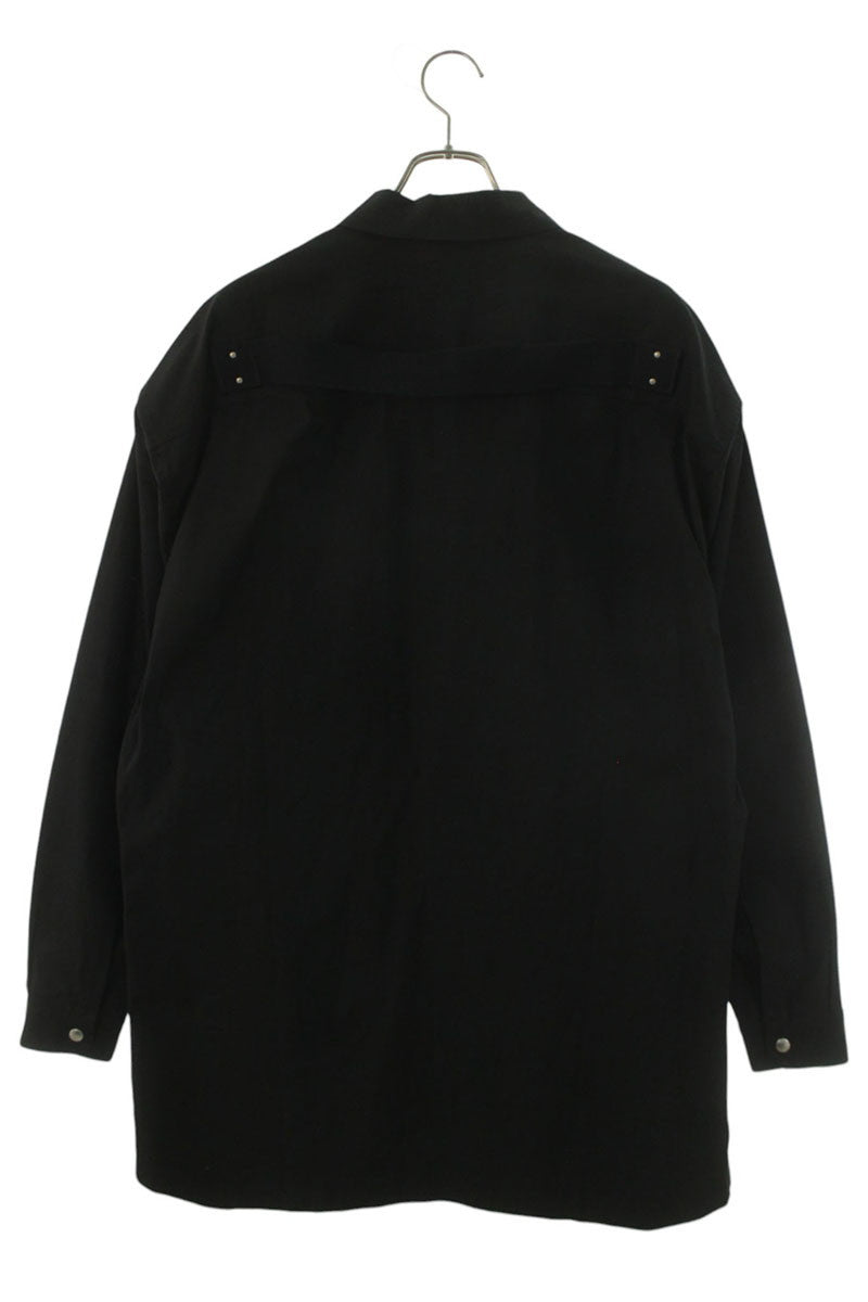 Rick Owens Zip Cotton Elastane Jacket Black Size 48
