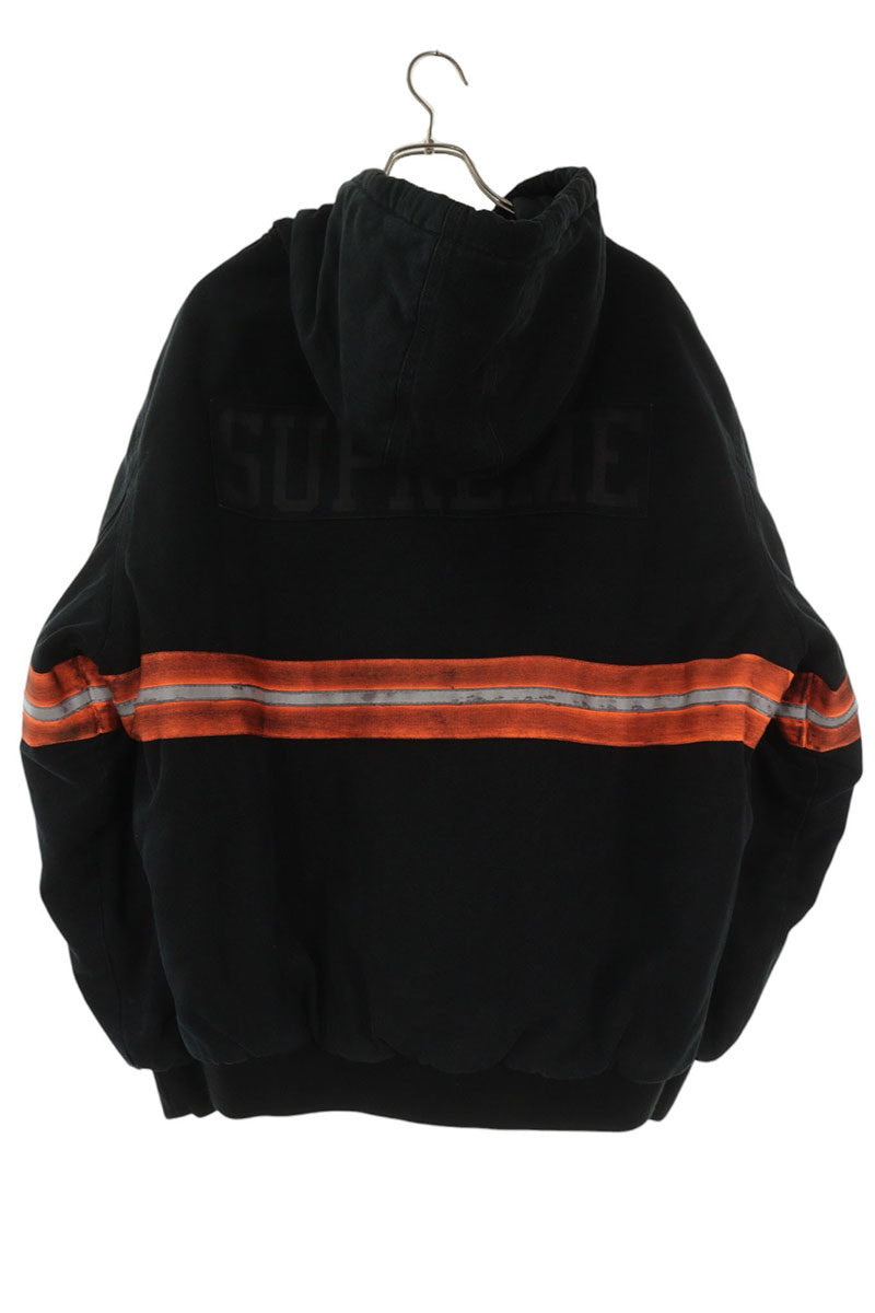 SUPREME 24AW Reflective Stripe Hooded Work Jacket Size L