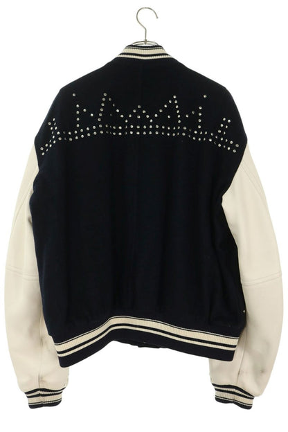 WALES BONNER Ascend Patch Stud Varsity Jacket Size 44