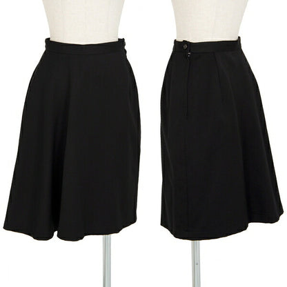 COMME des GARCONS Wool Gabardine Skirt Black Size S