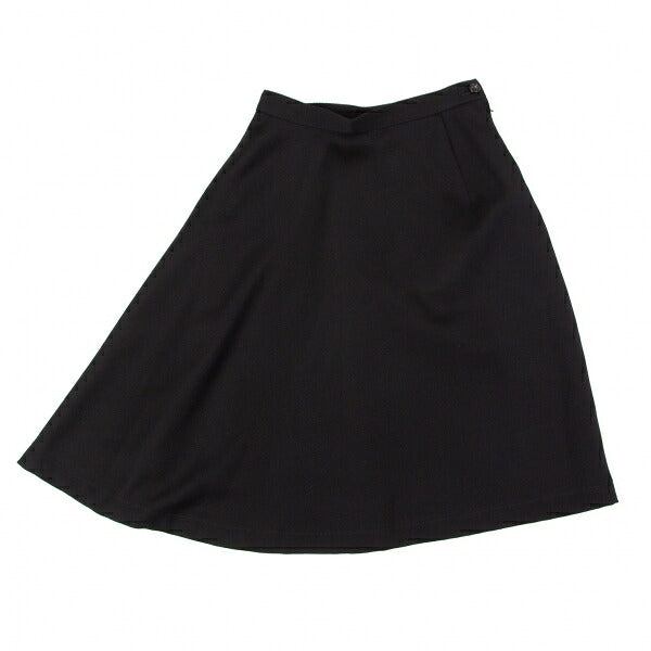 COMME des GARCONS Wool Gabardine Skirt Black Size S