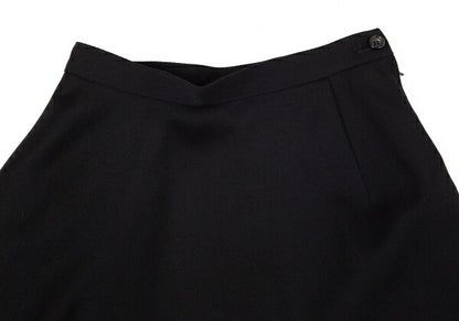 COMME des GARCONS Wool Gabardine Skirt Black Size S